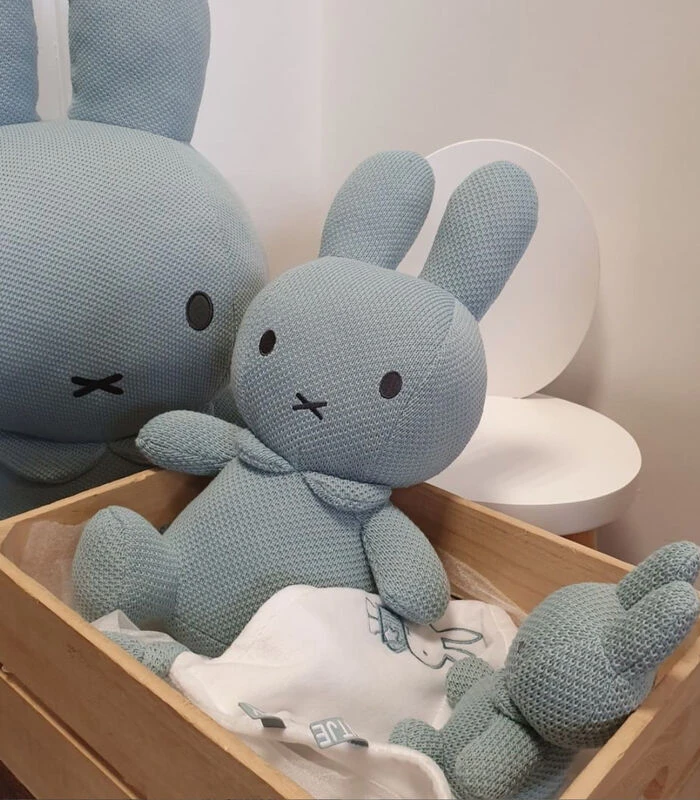 MIFFY Nijntje Doudou Tricot Konijntje Platte Knuffel 5 MIFFY Nijntje Doudou Tricot Konijntje Platte Knuffel - Afbeelding 5