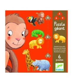 Djeco Puzzels Met Stijgende Moeilijkheidsgraad Marmoset & Friends *