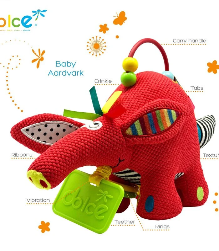 Classic Activiteitenknuffel Aardvarken Archie - 25 Cm 3 Classic Activiteitenknuffel Aardvarken Archie - 25 Cm - Afbeelding 3