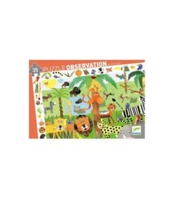 Djeco Observatiepuzzels Jungle - 35 Stukjes