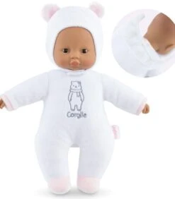 Corolle Poupon Pti' Cœur Ours Blanc