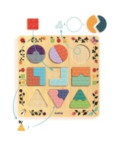 Djeco Houten Vormenpuzzel Ludigraphic