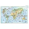 Djeco Observatiepuzzels World's Animals + Booklet - 100 Stukjes