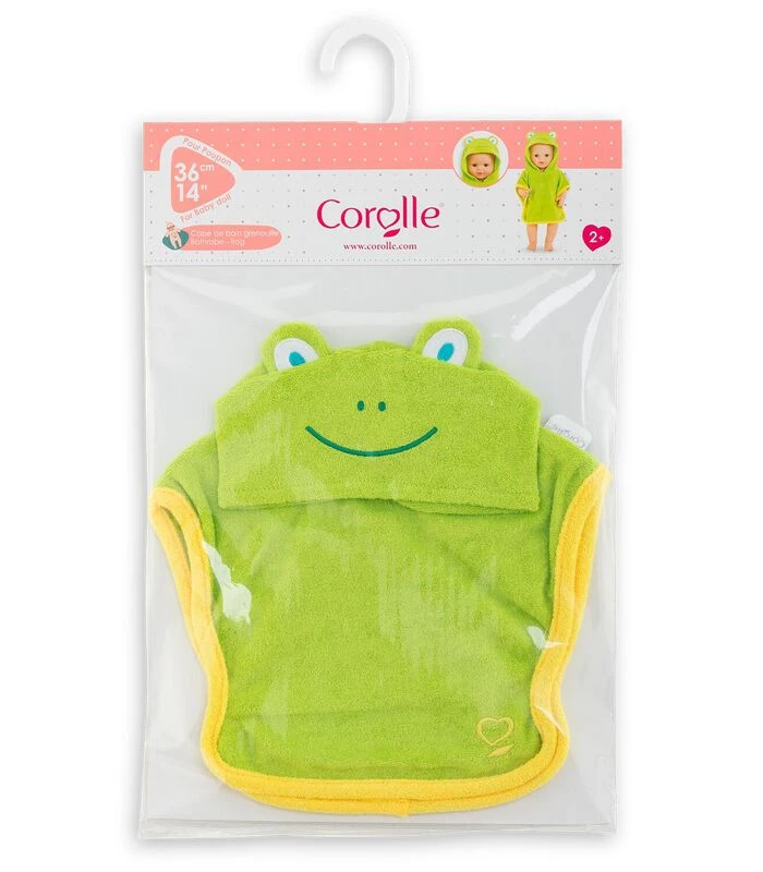 Corolle Mijn Grote Baby - Badcape Kikker Voor Babypop 36 Cm 2 Corolle Mijn Grote Baby - Badcape Kikker Voor Babypop 36 Cm - Afbeelding 2