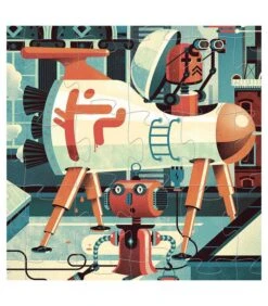 Djeco Silhouetpuzzels Bob The Robot 36 Stukjes