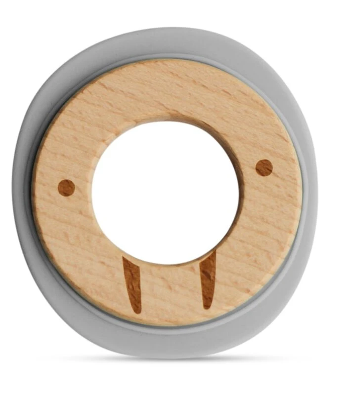 Bijtring Van Siliconen En Hout 1 Bijtring Van Siliconen En Hout