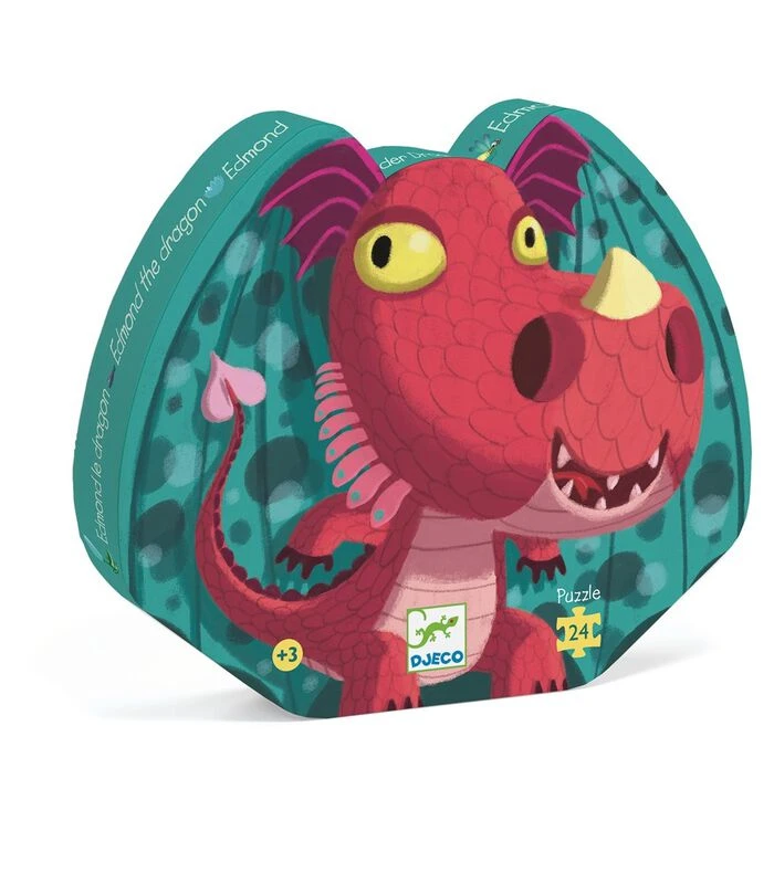 Djeco Silhouetpuzzels Edmond The Dragon 2 Djeco Silhouetpuzzels Edmond The Dragon - Afbeelding 2